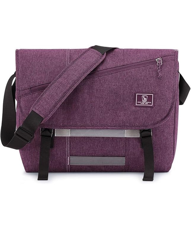 OIWAS Messenger Bag for Women, 14 Inch Laptop Crossbody Bags Men Casual Satchel Shoulder Bag College Travel Office Briefcase