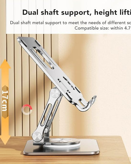 Foldable Laptop Stand, 360 Degree Rotation Adjustable Ergonomic Computer Stand, Portable Tablet Stand Holder for 4.7-12in Laptop