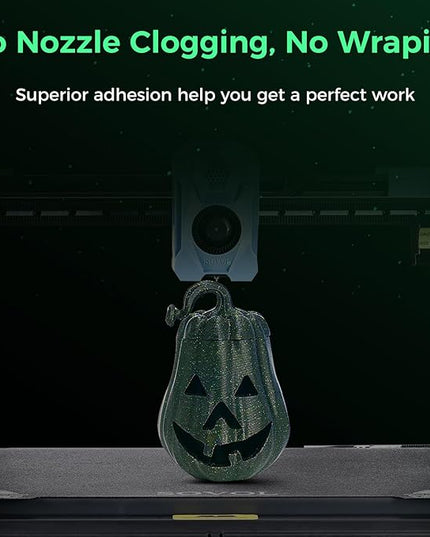 Sovol 3D Printer Luminous Filament, Glow in The Dark PLA 1kg (2.2 lbs) Spool 3D Printing Materials, Dimensional Accuracy +/- 0.03 mm, 1.75 mm, Shiny Green