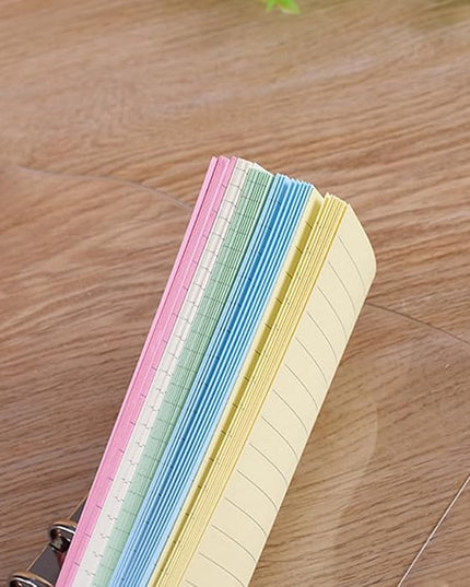 Sosoport 2pcs Loose Leaf Paper Refill Ring Notepad Lined Stationery for Students Smooth Writing Pages for School and Office Use