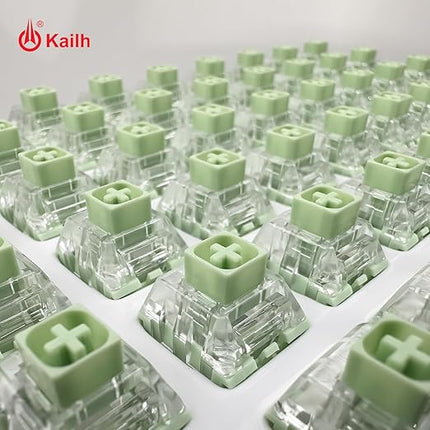 Kailh Box Jade Pro+ Switches for mx Mechanical Keyboard,3-Pin 55gf/Thick Clicky/Firm Response/RGB/Crisp Sound Switches(108pcs)