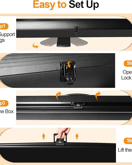 FUDESY 78.7 x 93in Large Collapsible Black Backdrop Screen, Portable Retractable Pull Up Panel Wrinkle-Resistant Photo Background for Streaming, Video Conference, Photographic Studio