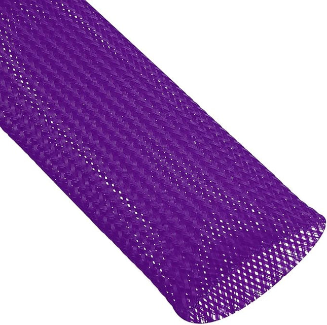 uxcell Expandable Sleeving, 2-inch 25ft Cable Sleeve, Purple