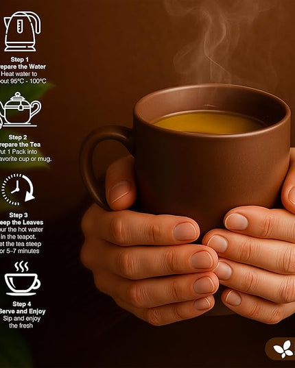 FreshDrinkUS, Ginseng 6 Treasures Kidney Tea, 30 Packs Of Super Kidney Cleanse Detox Tea For Men & Women, 100% Natural Roots & Berries | Caffeine-Free | Adaptogenic Blend for Energy, Wellness & Vitality Support