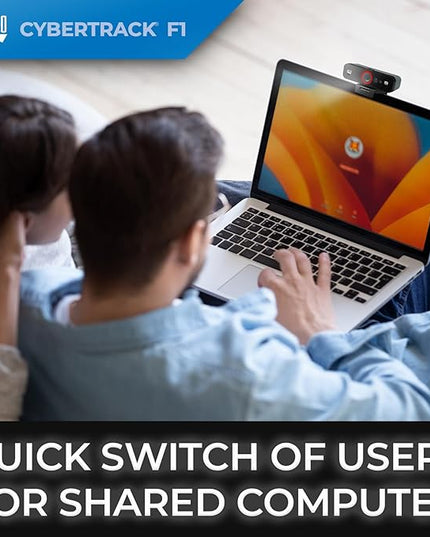 ADESSO CyberTrack F1 1080P HD Fixed Focus USB Windows Hello Webcam, Camera for Desktop PC Built-in Dual Microphone, Privacy Shutter, Audio/Video Mode Privacy ON/Off Switch & Tripod Mount