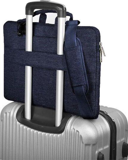 Laptop Shoulder Bag 13 13.3 14 Inch Case Compatible with MacBook Pro 14 2025-2021 M4/M3/M2/M1, Mac Air/pro 13-13.3 Inch and Most Popular 13-14 Notebooks,Spill-Resistant Briefcase,Dark Blue