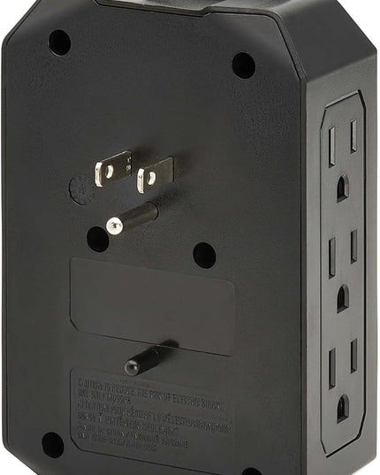 Tripp Lite Surge Protector Power Strip 6-Outlets + 1 USB & 1 USB-C Port, Direct Wall Plug-in, Black, Green LED Light, 490 Joules, EMI/RFI Filtering, 20,000 Insurance (SK62USBC)