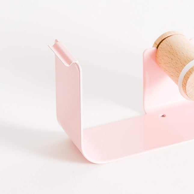 U Brands Metal Tape Dispenser, Desktop Accessory, Arc Collection, 1” Core, Pink, 3553A04-24