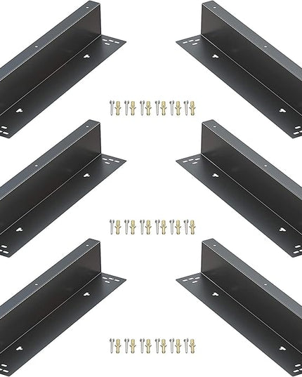 Skywin- Cash Register Stand Brackets, 16 in Cash Drawer Under Counter Mount Brackets, Heavy Duty Steel Mounting Brackets for Square Cash Drawer, Brackets for Cash Drawer Under Counter (3 Pack)
