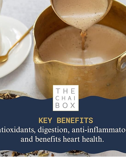The Chai Box Loose Leaf Ginger Fennel Tea - Vegan & Gluten Free | Caffeinated Black Tea made with Candied Ginger, Cardamom & Fennel (Pack of 1) 2.5 oz | Makes 25 Cups | Small Batch Loose Leaf Tea with Whole, Premium Spices