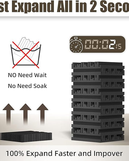 Upgrade 24 pack Self-adhesive Sound Proof Foam Panels,12" X 12" X 2" Acoustic Panels with High Density,Decorative Soundproof Wall Panels Studio Sound Absorbing Foam for Wall and Ceiling(Black）