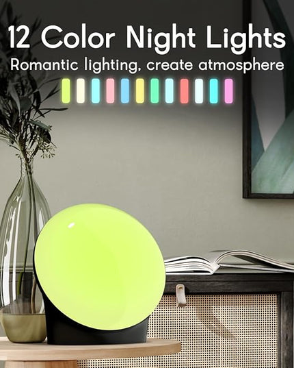 BrownNoise White Noise Machine with 30 Soothing Sounds 12 Colors Night Light and Sound Machine 36 Volume Levels 4 Timers and Memory Function 10 Adjustable Brightness Sleep Machine for Baby Adults Kids