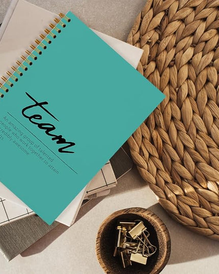 hold fizz Green Meeting Notebook for Work, Employee Appreciation Gifts, Team Gifts for Employees, Thank You Gifts for Women Men Leader Boss Mentor Manager Coworkers Going Away Retirement, 5.5"x8.3"