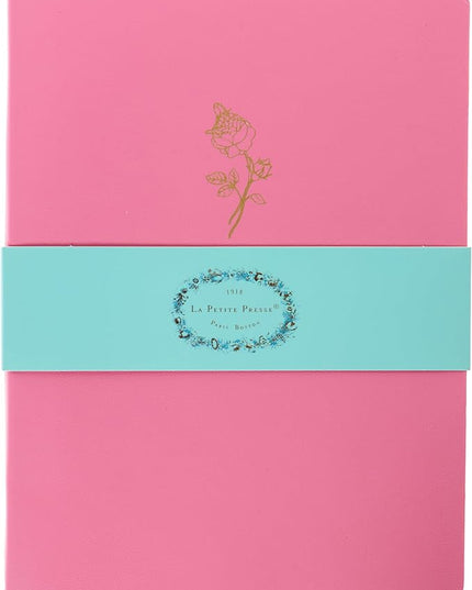 Graphique Rose Vegan Leather Journal, Diary Notebook for Writing, 192 Lined Pages, La Petite Press Collection, 6” x 8”