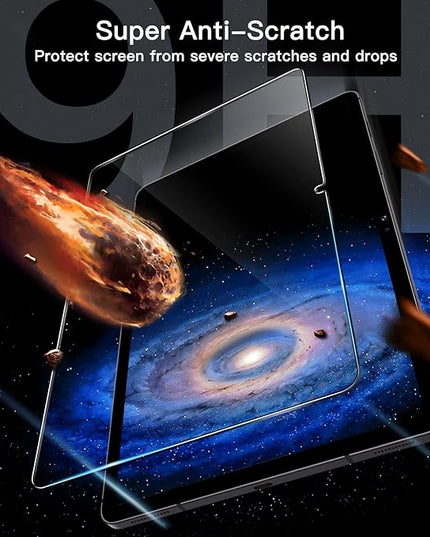 JETech Screen Protector for Samsung Galaxy Tab S9 11-Inch and Galaxy Tab S10 Lite / S10 FE / S9 FE 10.9-Inch, with Easy Installation Frame, Tempered Glass Film, HD Clear, 2-Pack