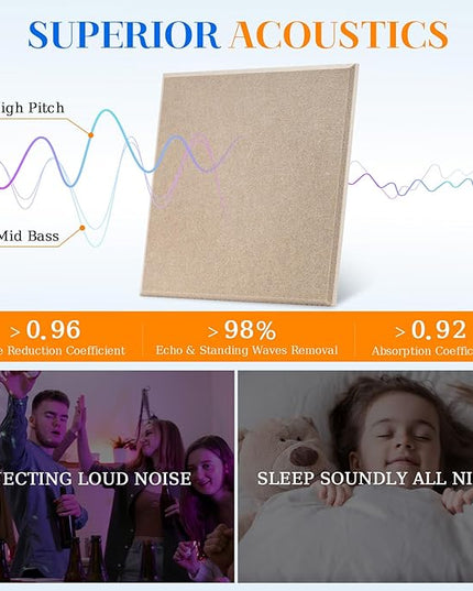 DOLLAR BOSS Large Cork Board for Wall 48" x 36" x 0.5" Bulletin Board 12 Packs Corkboard Tiles Self Adhesive Felt Wall Tiles for Office Home School, Latte