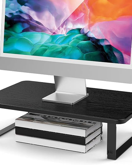 BESIGN MS01 Monitor Stand Riser, Height Adjustable Laptop Stand, Computer Monitor Stand for Monitor, Computer,Laptop,Printer (Black)
