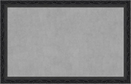 Amanti Art Black Framed Magnetic Board 28x44 Large Vision Board for use with Magnets, 100% Metal Sheet to Display Items as Office Decor or for Home Organization in mudroom, Kitchen or Kids Room