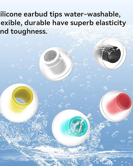 5 Pairs KBEAR 07 Ear Tips, KINBOOFI Silicone IEM Eartips,Red Small Earbuds Eartips for KZ ZST ZS10 PRO AS10 ZSN ZSN ZSN PRO X ZSN PRO ZAR ZS10 PRO X Wired Headphone (RED,S/S/S,5 Pairs)