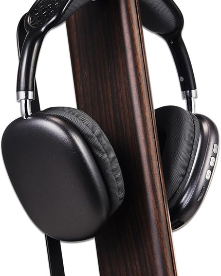 Gunking Premium Headphone Stand for Desk,Walnut Finishing Headphones Stand for Gaming&Studio Headphones with Heavy-Duty Anti-Slip Carbon Steel Base