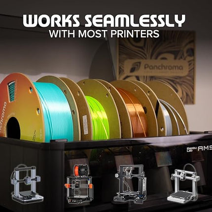 Panchroma PLA Dark Grey 3D Printer Filament, 1.75mm, 1kg Spool, Easy to Print, High Speed Printing, Tangle Free, AMS Compatible, Perfect for Toys, Decor, Miniatures, Models & Cosplay