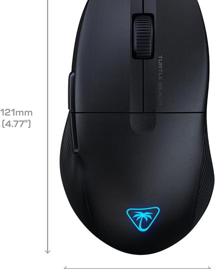 Turtle Beach Pure Air Wireless RGB Gaming Mouse, Ultra-Light 54g Ergonomic Design, 26000 DPI Optical Sensor, 125-Hour Rechargeable Battery, Dual Wireless + Bluetooth, Titan Optical Switches – Black