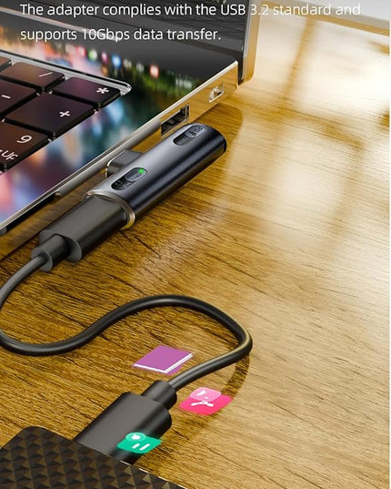 USB C Splitter with 100W Fast Charging, Dual USB C Headphone and Charger Adapter Dongle for iPhone 16/15 Series, iPad, MacBook, Galaxy S24/S23 and More - Grey (No for Power and Video Output)