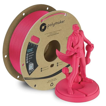 Polymaker PLA PRO Filament 1.75mm 1kg, Tough & High Rigidity Magenta 3D Printing Filament, PolyLite PLA PRO 3D Printer Filament 1.75mm, Print with Most 3D Printers