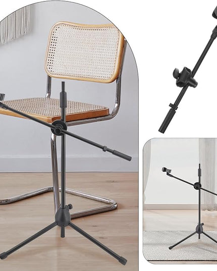 ABOOFAN Metal Microphone Boom Arm with Spring Clamp, 350mm Rotating Mic Suspension Scissor Arm, Universal Desk Mic Stand Accessory for Home Studio and Live Streaming