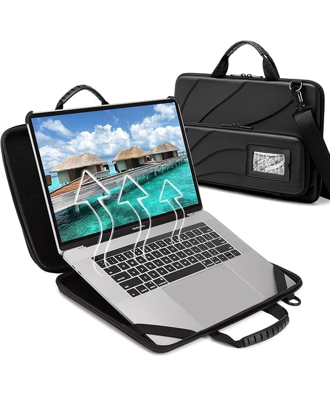 BUG 13-14 Inch Laptop Case Hard Shell, Protective Laptop Carrying Case with Stand for Heat Dissipation