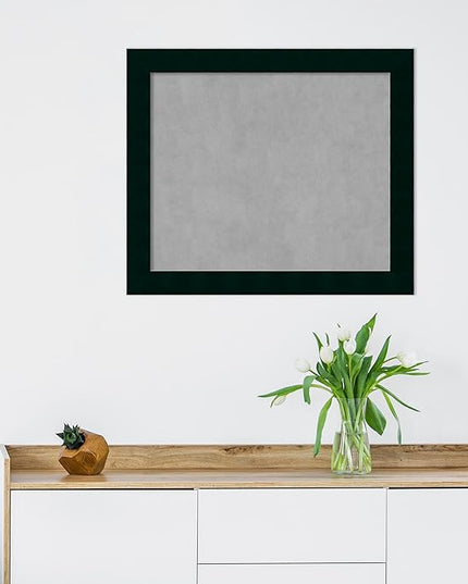 Amanti Art Black Framed Magnetic Board 24x28 Medium Vision Board for use with Magnets, 100% Metal Sheet to Display Items as Office Decor or for Home Organization in mudroom, Kitchen or Kids Room