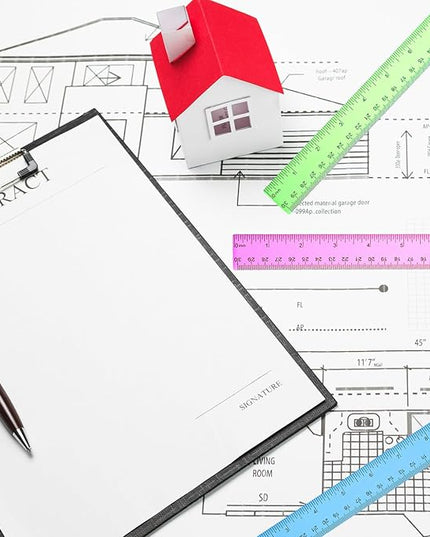 144 Pack 12 Inch Clear Plastic Rulers Bulk, Transparent Assorted Color Rulers with Inches and Centimeters for Classroom Office Supplies