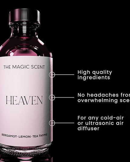 THE MAGIC SCENT Heaven Hotel Scent Diffuser Oil - Cold-Air & Ultrasonic Fragrance Oil for Diffuser Inspired by The Aria Hotel, Las Vegas - Essential Oil Aromatherapy (500 ml)