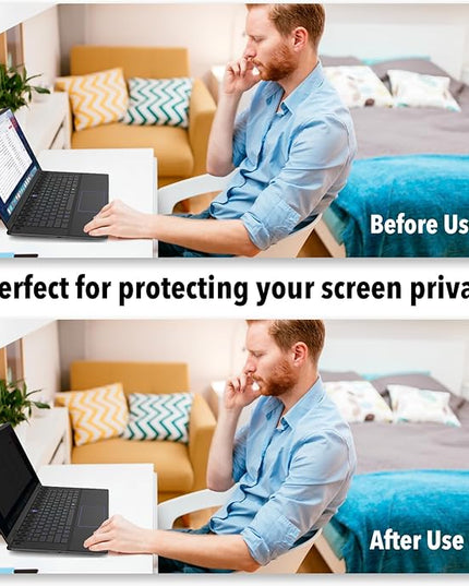 Hoktods 17.3 Inch 16:9 Laptop Privacy Screen Filter, Computer Monitor Privacy Shield, Anti Scratch Anti Spy Anti Glare Blue Light Screen Protector