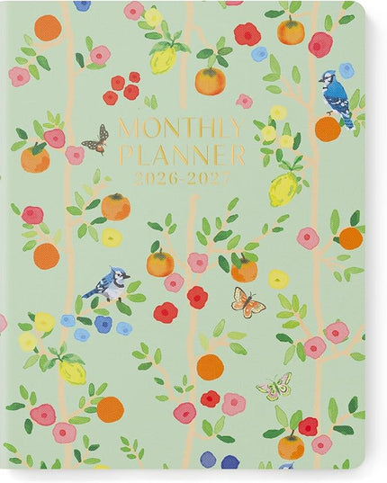 Monthly Planner 2026-2027, Jotsome 18 Months Calendar Planner from January 2026 to June 2027, 8.5"x11", Sewing Binding, Soft Cover, Daily Monthly Personal Planner for School Plan, Study and Schedule, Bluebird