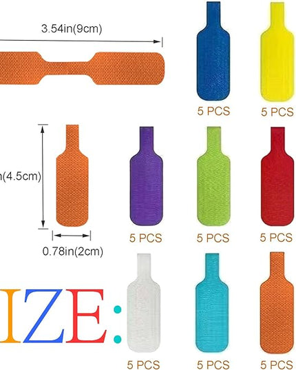 40PCS Cable Labels, Electrical Cable Marking Stickers, Multi-Color Handwritten Cable Labels, Suitable for Cable Management and Identification