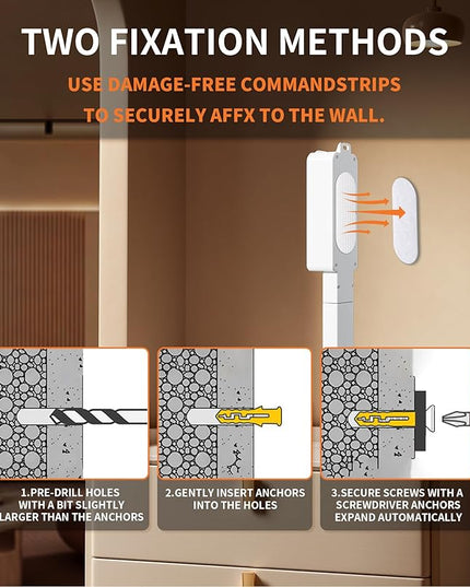Electrical Outlet Extender Stick Features 2 USB-A, USB-C and 2 AC Outlets, Extendable 6", 15.3", 24.5", 34", for Hard to Reach Spaces Use Behind Couches, Nightstands, E-Sports Desks, and More