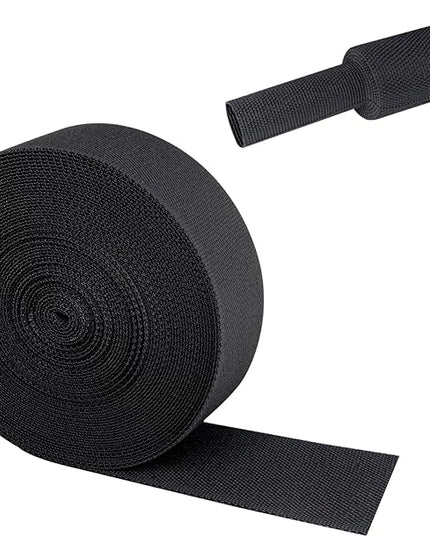 2 in 1 Heat Shrink Braided Sleeving Fabric Tubing-Ideal fit Irregular Shape Hose/Cable/Wire (1-1/8"(29mm), 22FT)