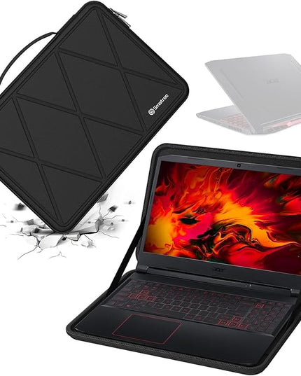 Smatree Hard EVA Protective Sleeve Case Compatible for 15.6 inch Acer Nitro 5 Gaming Laptop - AN515-46-R0EQ, Waterproof and Anti-Shock Bag (X8313)