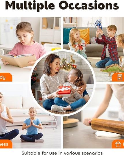 Conchstar Visual Timer for Kids 60-Minute - Countdown Timer with Optional Alarm, Focus Tool for ADHD & Autism, Time Management for Homework, Chores, Office, Kitchen, Teaching & Study Routines (Orange)