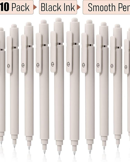 RIANCY Gel Pens, 0.5mm Black Ink Quick Dry Ball Point Pens, Fine Point Smooth Writing Pens, Cute Aesthetic Gifts Set for Men Women Journaling, Office School Stationery Supplies
