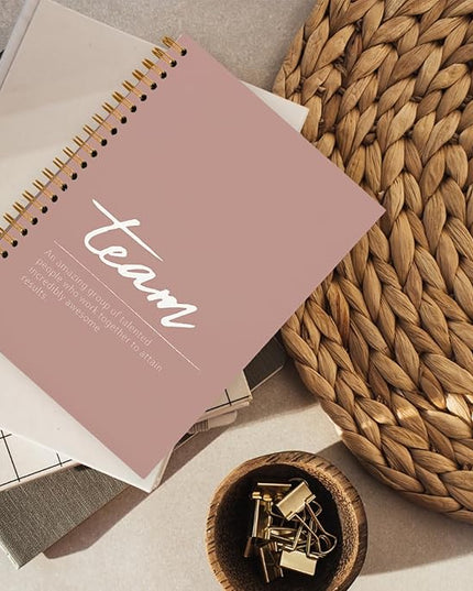 hold fizz Pink Meeting Notebook for Work, Employee Appreciation Gifts, Team Gifts for Employees, Thank You Gifts for Women Men Leader Boss Mentor Manager Coworkers Going Away Retirement, 5.5"x8.3"