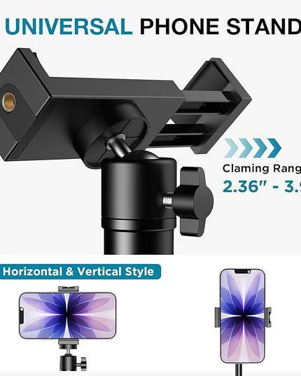 InnoGear Webcam Stand, 31" Telescopic Webcam Mount Vlogging Stick with Phone Holder Web Cam Stand for Logitech Webcam C922 C930e C920S C920 C615 C960 C920x BRIO 4K NexiGo N60, Phones, Cameras