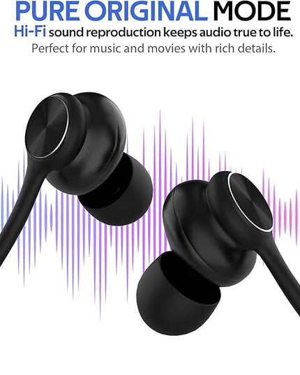 USB-C in-Ear Wired Headphones,Earbuds，3-Year Warranty, with high-Fidelity Sound Card, 5-Mode Audio, Low-Latency Gaming, KTV Vocal Enhancement, for iPhone 15/16/17, for Samsung S25/S24/S23/S22