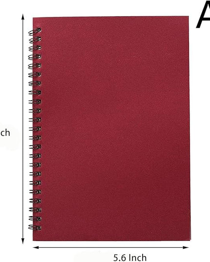 Rocutus 5pcs Colorful Spiral Notebook Student Small Study Book Spiral Notebook Small Notebook Office Simple Working Book Diary Notebook