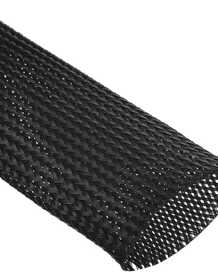 uxcell Expandable Sleeving,2 3/4-inch 10ft Cable Sleeve, Black