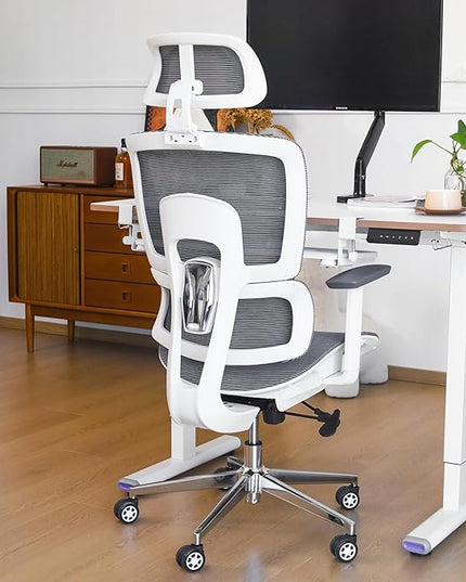 NearHub Ergonomic Office Chair for Big and Tall Max 400Lbs Heavy-Duty Office Gaming Chair with Adjustable Features, High-Back Design, and Premium Comfort for Home Office, EC20