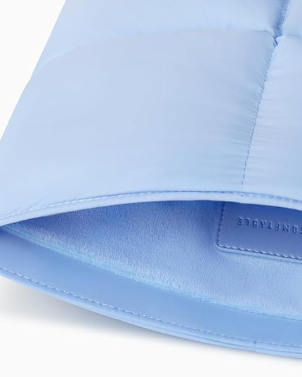 Comfyable Puffy Laptop Sleeve 13 Inch 14 Inch, Quilted Puffer Laptop Carrying Case, Pillow Case Compatible with MacBook Air M4 2025 M3 M2 M1, MacBook Pro M5 M4 Pro/Max, Light Blue