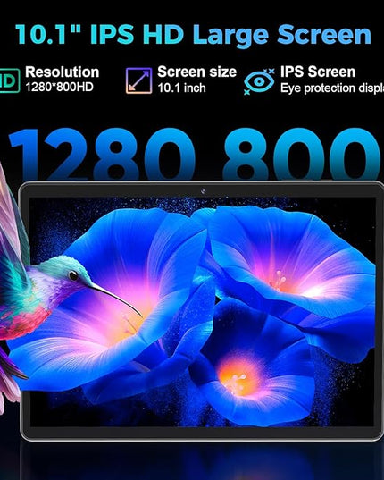 PYNAREL Android Tablet with Keyboard, 26GB+256GB, 2TB Expand, Android 15 Tablet 10 inch with Octa-Core, 8000mAh, 5G WiFi, BT5.0, Widevine L1, Split Screen, Case, Mouse, Stylus(Pink Case)