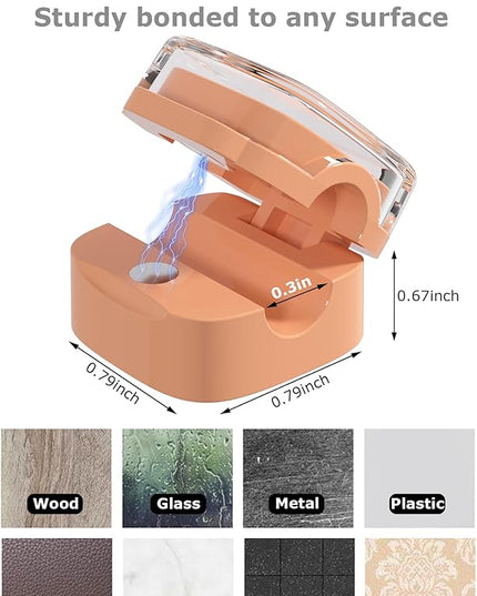 Magnetic Cable Clips, Adjustable Cord Holder Management, Adhesive Wire Keeper Organizer for Home Office Desk Phone PC Car Wall Desktop Nightstand Appliance (8-Pack Crystal Multicolor)